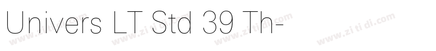 Univers LT Std 39 Th字体转换